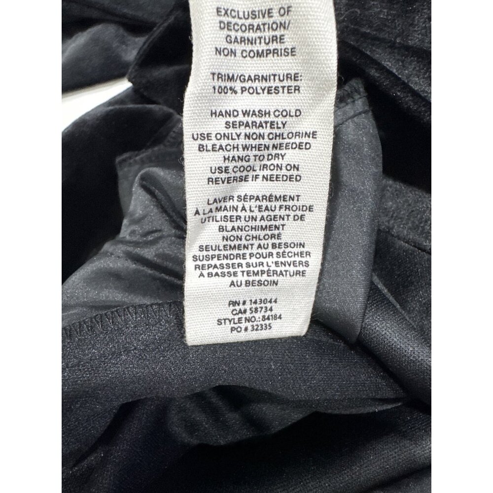 Avec Les Filles Women's Black Velvet Wide Leg Pants Size 12 - Picture 6 of 8